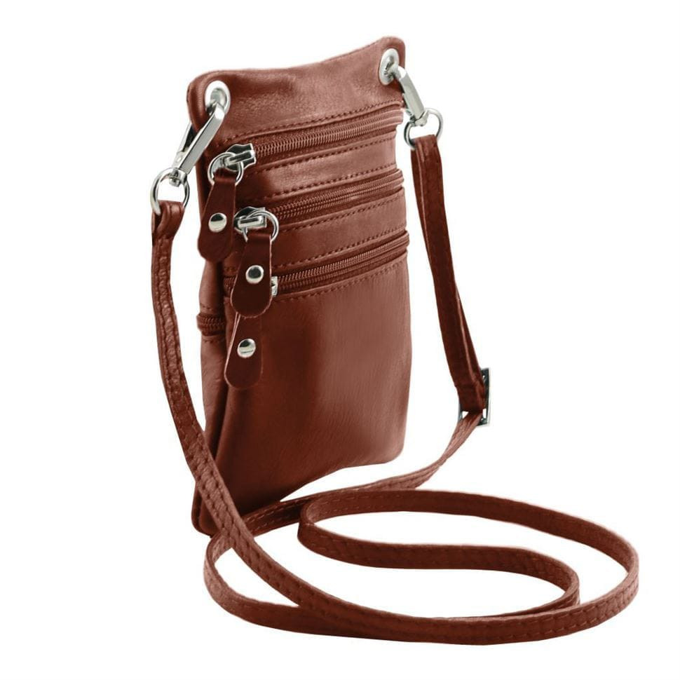 TL BAG - Маленька сумка через плече зі шкіри Tuscany Leather TL141368