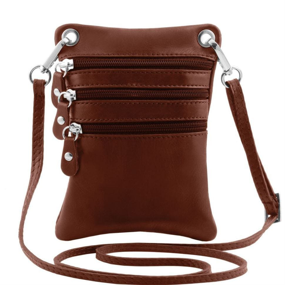 TL BAG - Маленька сумка через плече зі шкіри Tuscany Leather TL141368