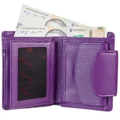 Гаманець жіночий шкіряний Desisan 086-413 фіолетовий флотар