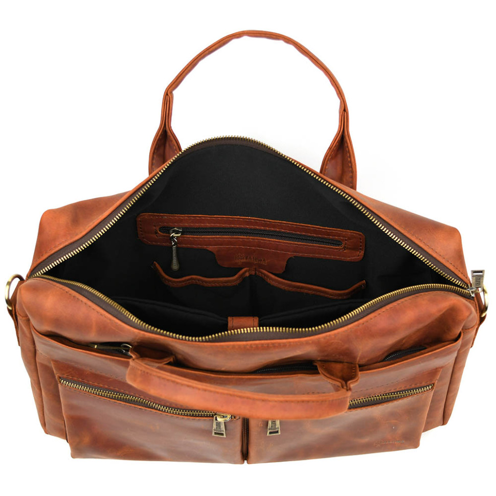 Сумка для ноутбука 15-17 дюймів коньячна TARWA RB-7122-3mdL