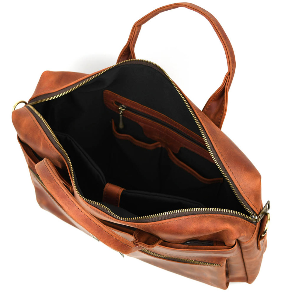 Сумка для ноутбука 15-17 дюймів коньячна TARWA RB-7122-3mdL