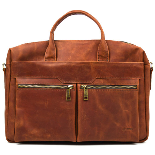 Сумка для ноутбука 15-17 дюймів коньячна TARWA RB-7122-3mdL