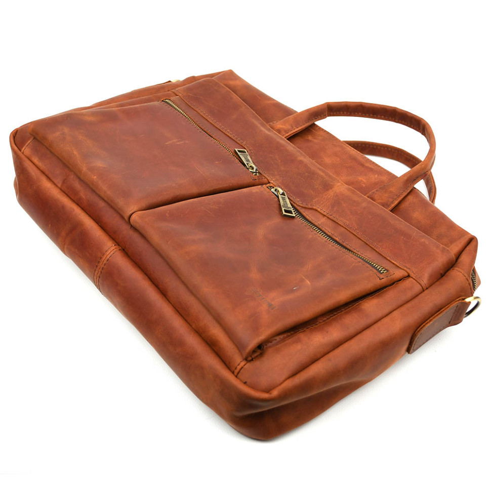 Сумка для ноутбука 15-17 дюймів коньячна TARWA RB-7122-3mdL
