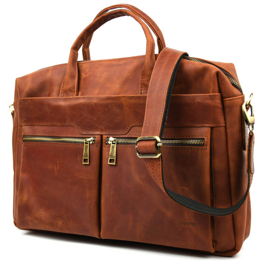 Сумка для ноутбука 15-17 дюймів коньячна TARWA RB-7122-3mdL