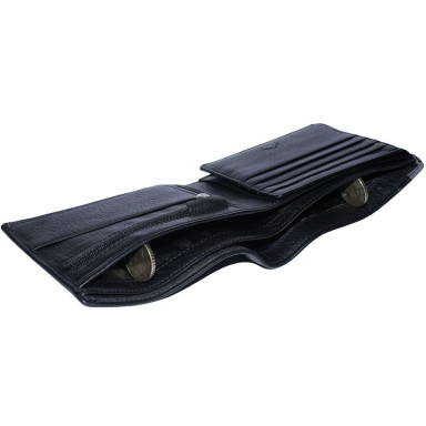 Leather wallet Stripes 1656 nero black