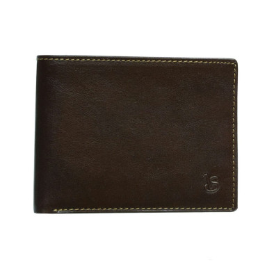 Leather wallet Viasorte 537 moro brown