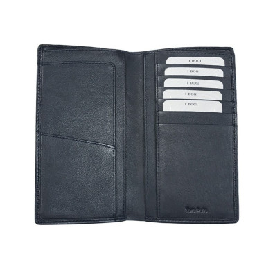 Leather wallet Cortina 5024 navy blue