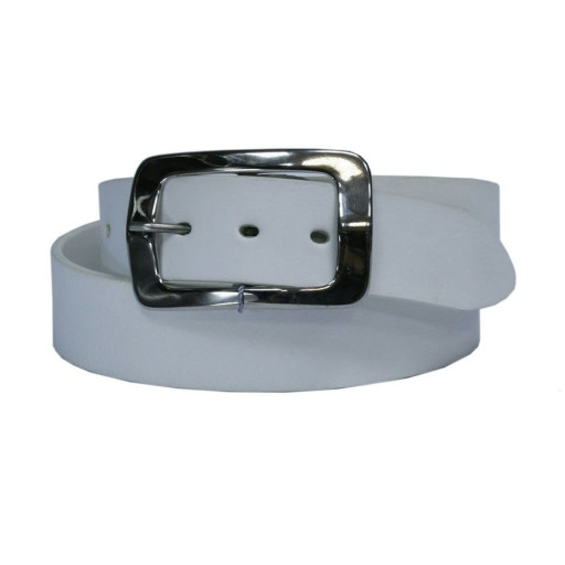 Ремінь шкіряний 1871 bianco білий TONY PEROTTI