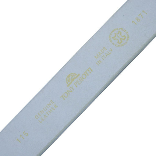 Ремінь шкіряний 1871 bianco білий TONY PEROTTI