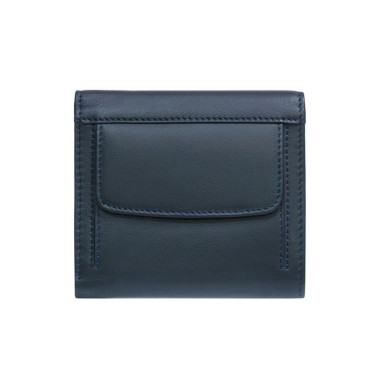 Leather wallet Cortina 5087 navy blue