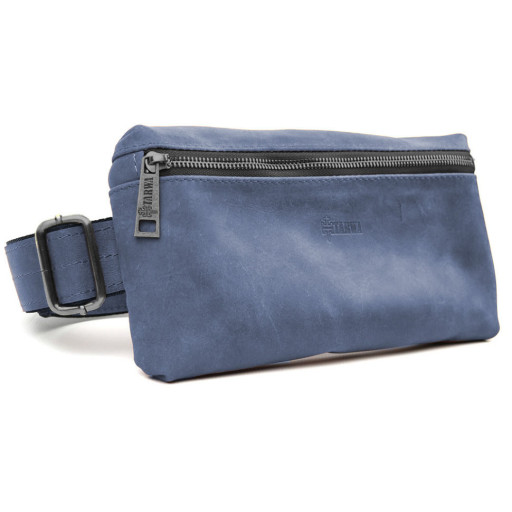 Сумка чоловіча напоясна (через плече) невелика TARWA Синій (RК-1818-3md)