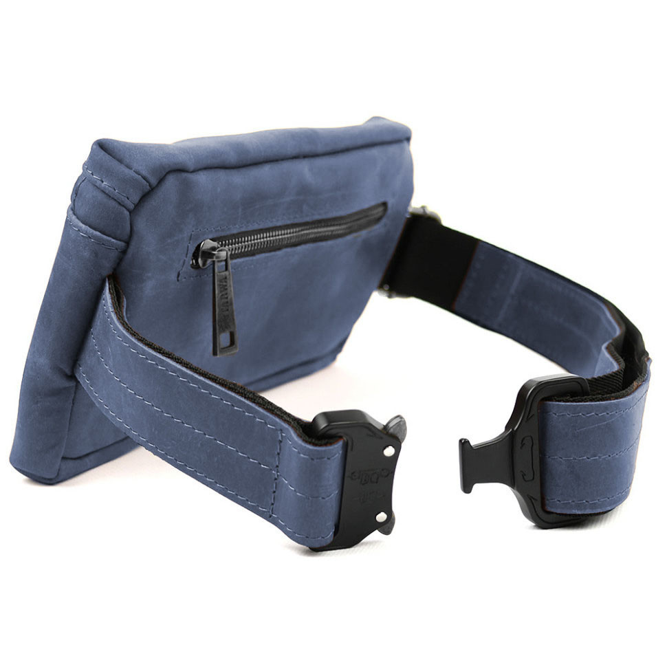 Mens waist bag (over the shoulder) small TARWA Blue (RК-1818-3md)