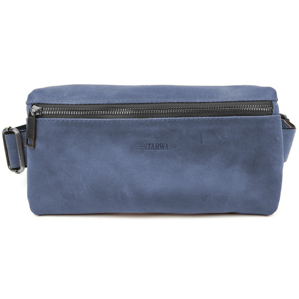 Mens waist bag (over the shoulder) small TARWA Blue (RК-1818-3md)