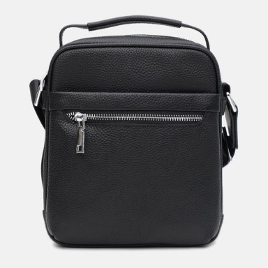 Мужская кожаная сумка Ricco Grande K16607а-black