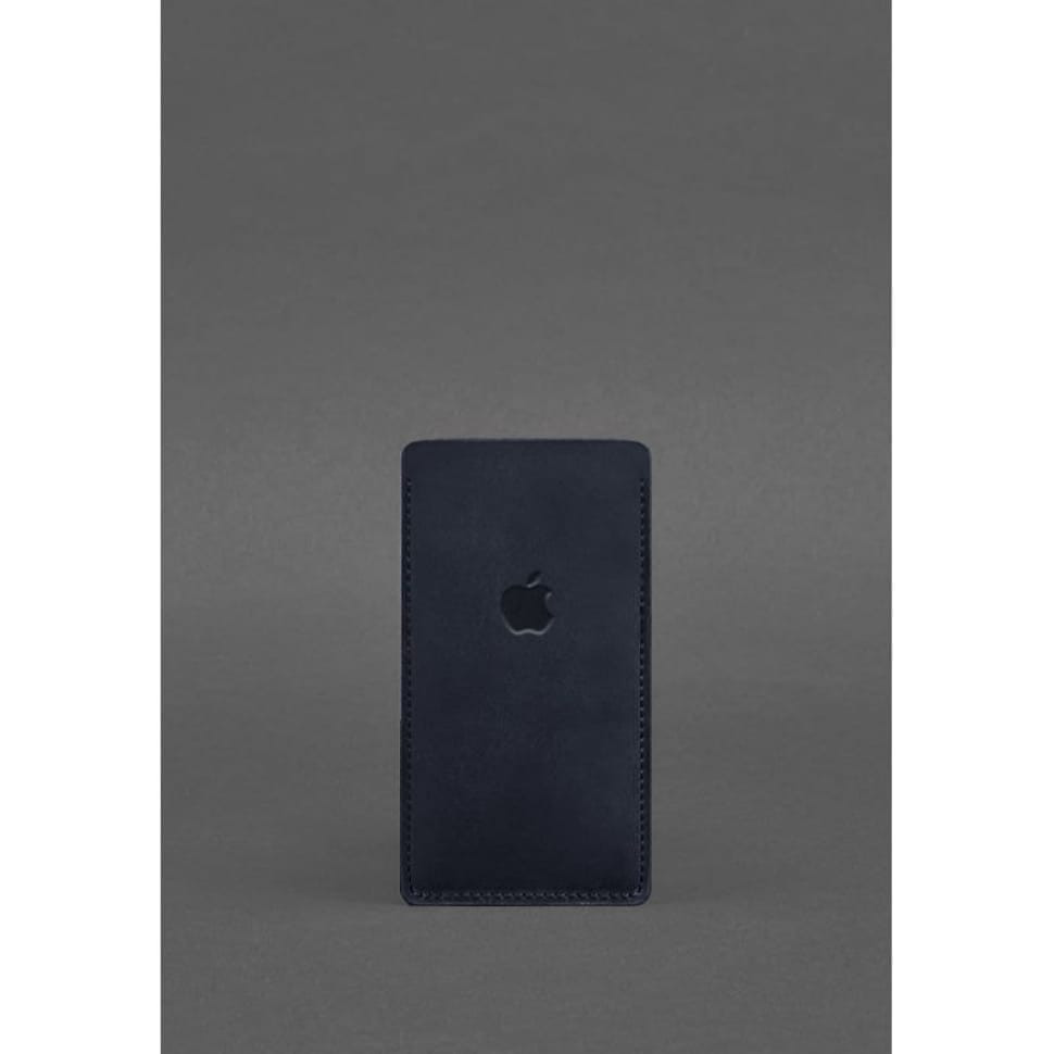 Шкіряний чохол для iPhone 13 Синій Crazy Horse