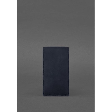 Кожаный чехол для iPhone 13 Синий Crazy Horse