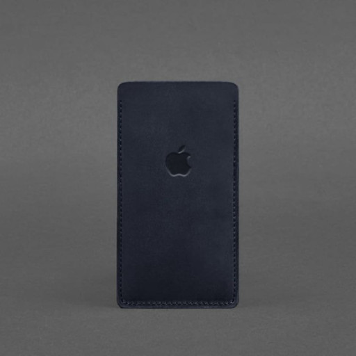 Шкіряний чохол для iPhone 13 Синій Crazy Horse