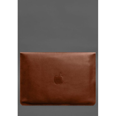 Leather Magnetic Sleeve Case for MacBook Pro 15 (2023) Light Brown