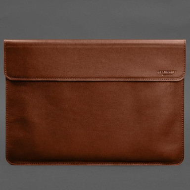 Leather Magnetic Sleeve Case for MacBook Pro 15 (2023) Light Brown