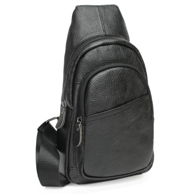 Men's leather backpack Keizer K16802-black