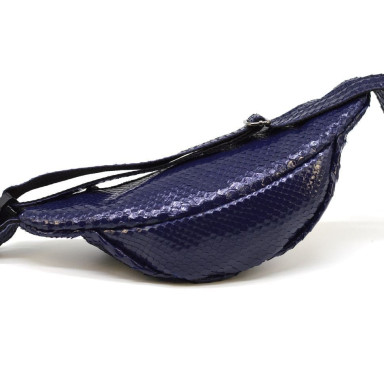 Exclusive banana belt bag made of python skin REP3-3035-3md from Tarwa