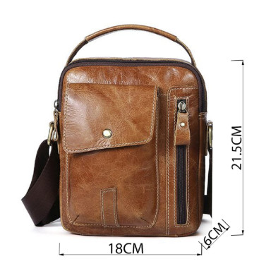 Сумка мужская Vintage 14766 Светло-коричневая