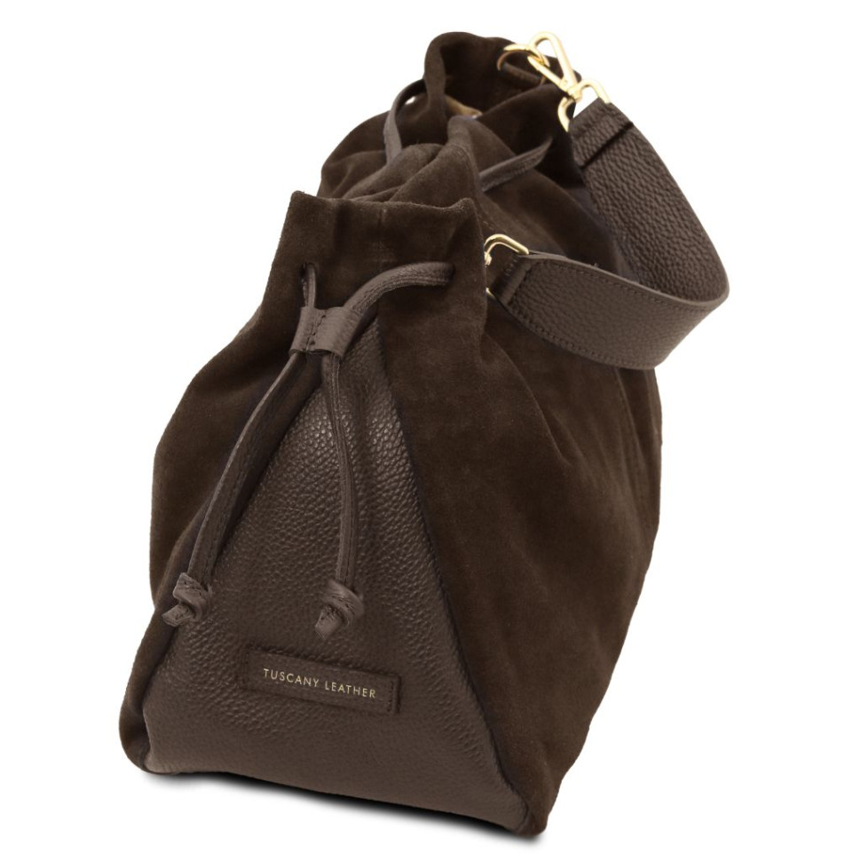 Allure Soft suede leather shopping bag