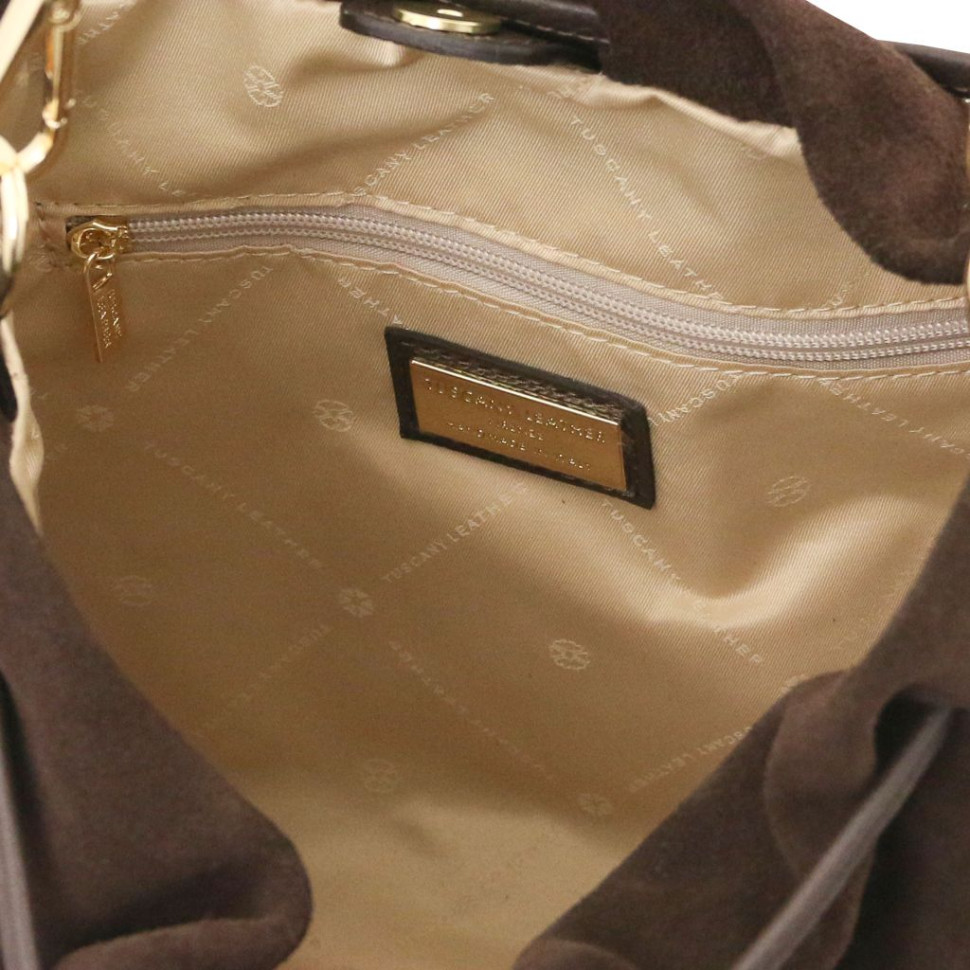 Allure Soft suede leather shopping bag