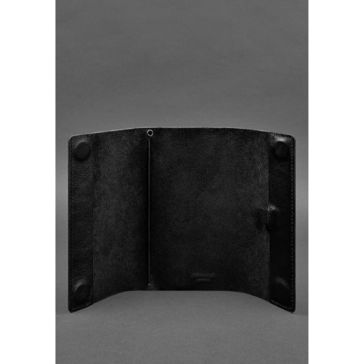 Шкіряний блокнот софт-бук 7.0 вугільно-чорний