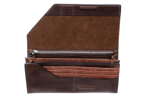 Портмоне Festa, шоколад Grande Pelle 513120