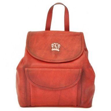 Pratesi BCL119 - Gaville Backpack in cow leather Bruce Cherry
