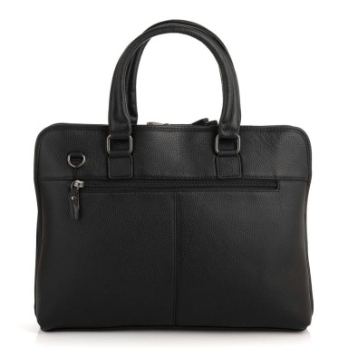 Briefcase leather DER FLINGER DF2019801-1 black