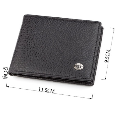 Мужской кошелек ST Leather 18319 (ST160) кожаный Черный