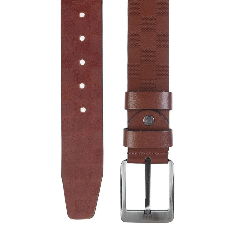 Ремінь шкіряний YSK джинсовий 5 см 2105-4 рудий