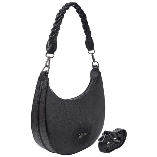 Сумка жіноча шкіряна Desisan 5002-011 чорний флотар