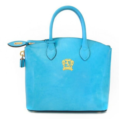 Pratesi RSB348/P - Versilia Small Handbag in cow leather Radica Sky Blue