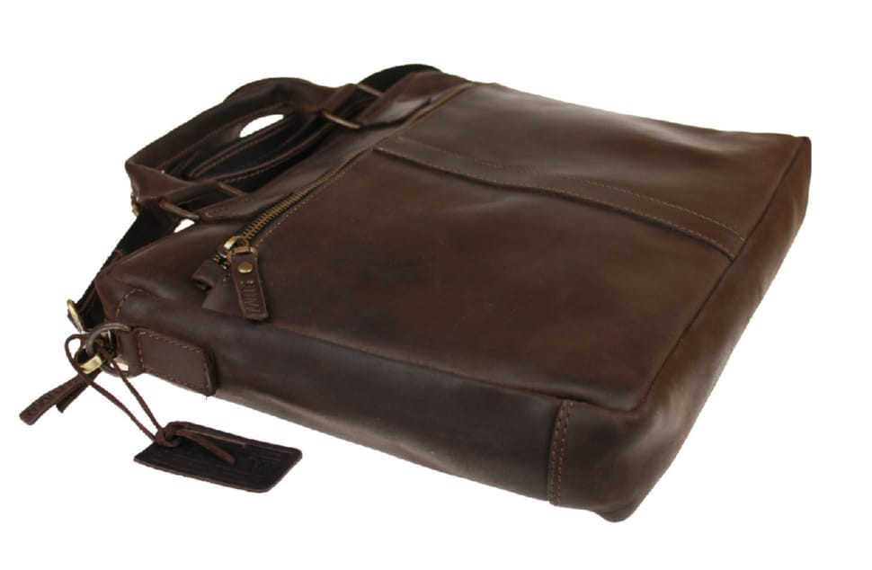 Bag man's for documents large leather A4 SULLIVAN 74221(45) brown