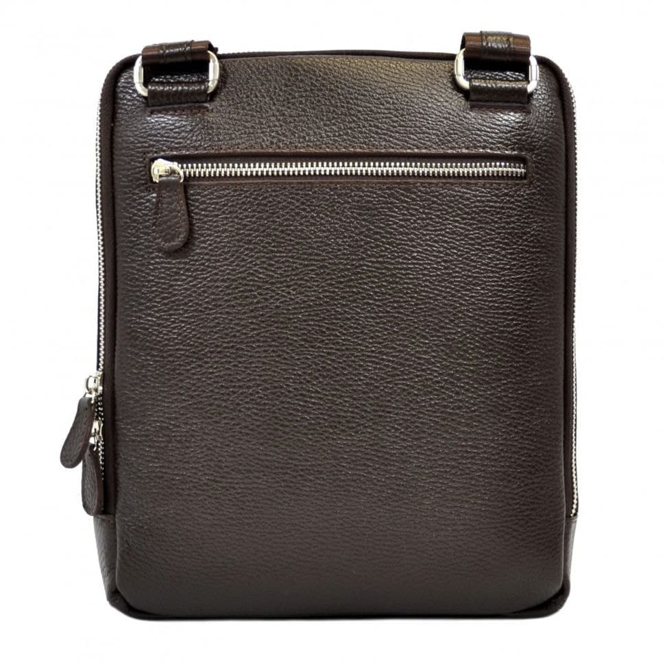 Барсетка м'яка шкіряна DESISAN 1350-9 коричневий гладкий