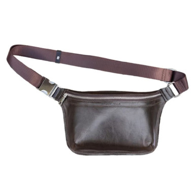 Leather waist bag Grande Pelle 743620 brown
