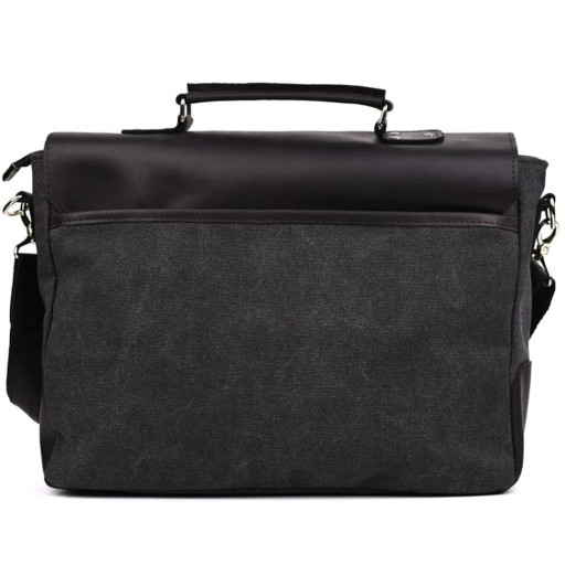 Чоловіча сумка портфель з canvas і кінської шкіри TARWA RAG-3960-3md