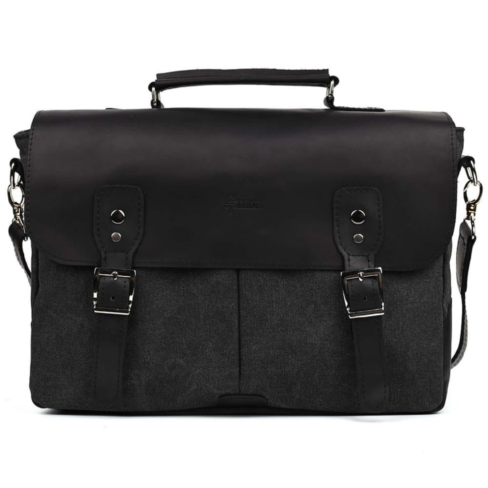 Чоловіча сумка портфель з canvas і кінської шкіри TARWA RAG-3960-3md TARWA - купити в Україні