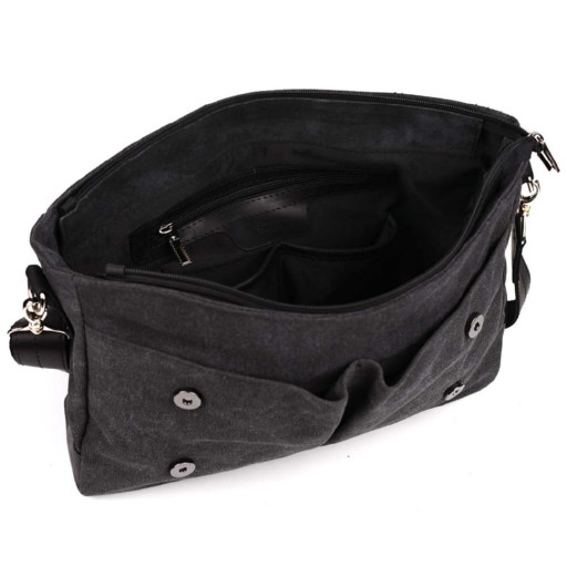 Чоловіча сумка портфель з canvas і кінської шкіри TARWA RAG-3960-3md