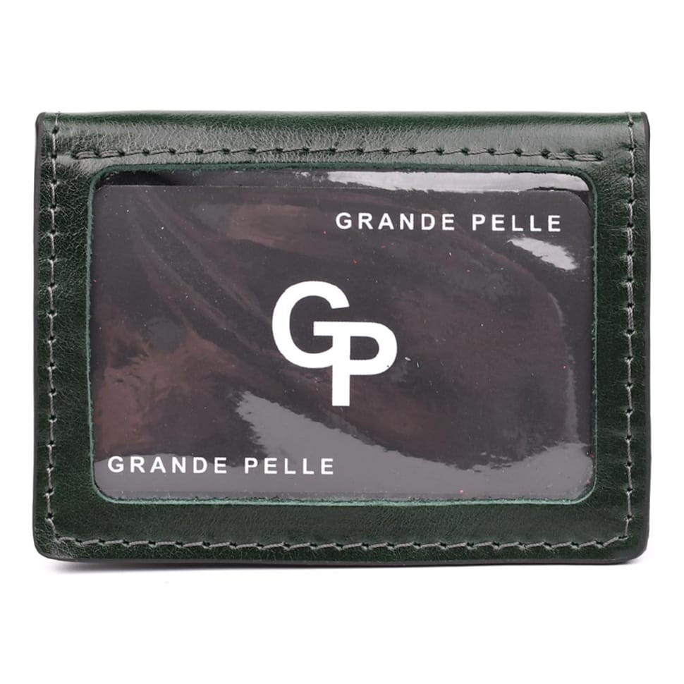Cover for ID passport car documents rights green Grande Pelle 211391
