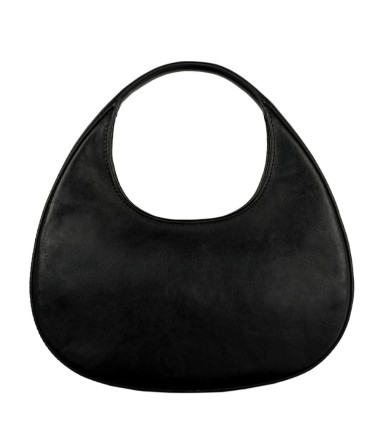 Leather Half-Moon Handbag for Women – The Moonstone - Black color - Time Resistance 5247701