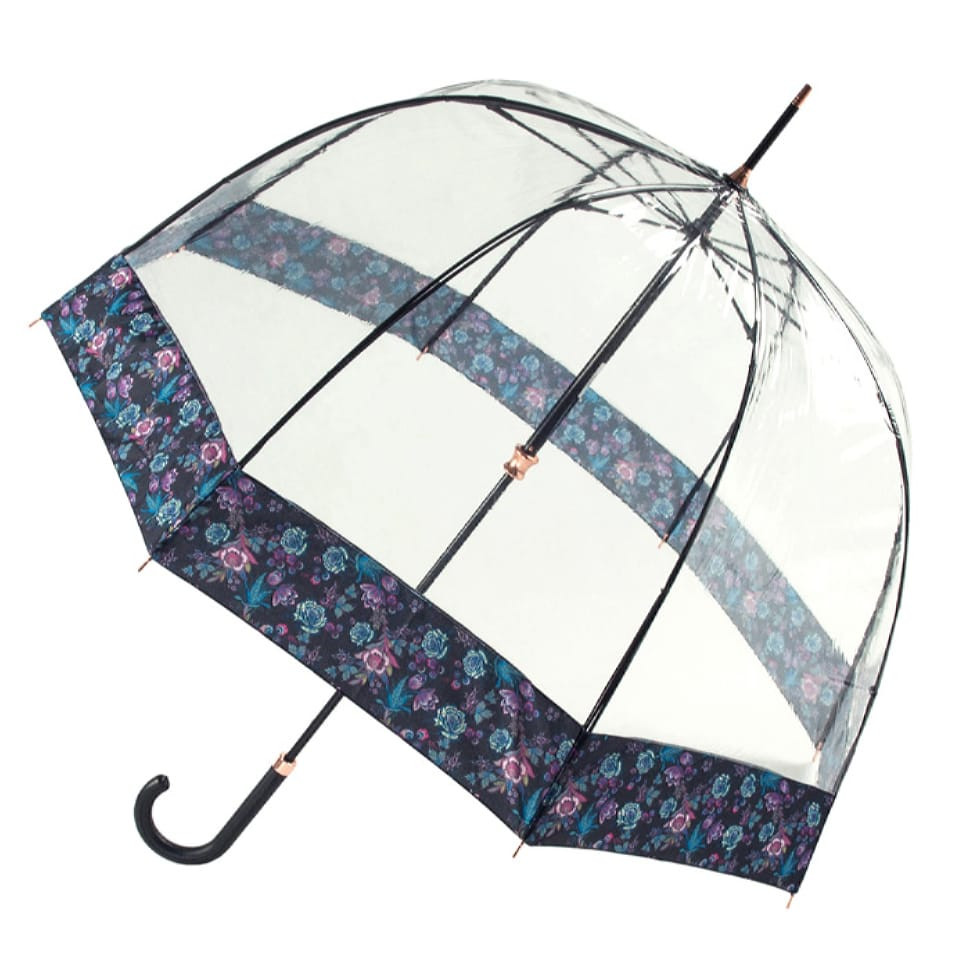 Зонтик-трость женская Fulton Birdcage-2 Luxe L866 Luminous Floral (Светящиеся цветы)