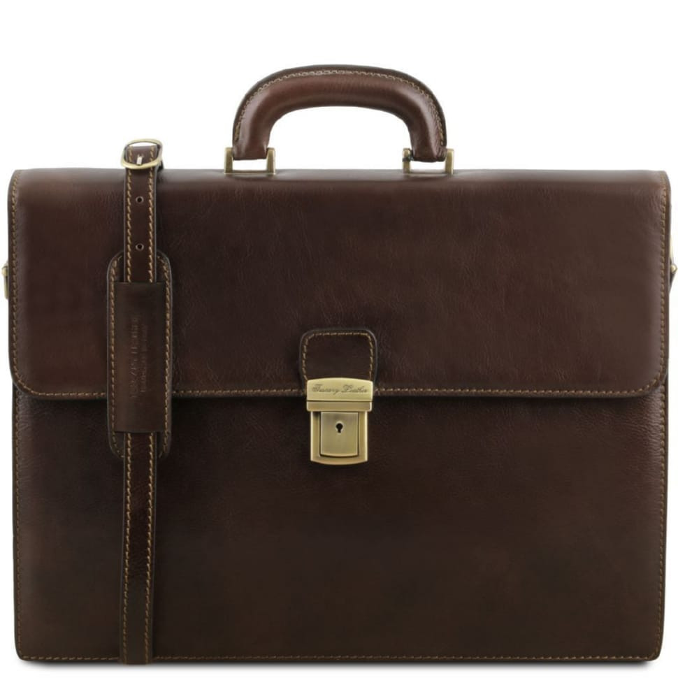 Шкіряний портфель на два відділення для чоловіків Tuscany Leather PARMA TL141350