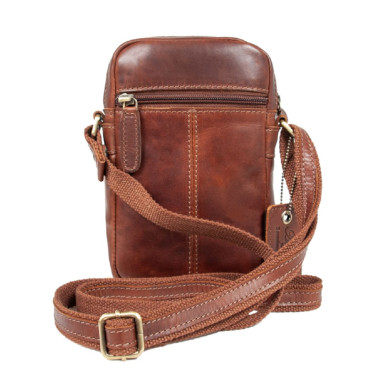 Cумка чоловіча Ashwood K41 Chestnut (Каштановий)