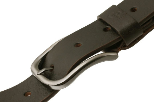 Шкіряний ремінь Casual, шоколад 40 мм Grande Pelle 411011200