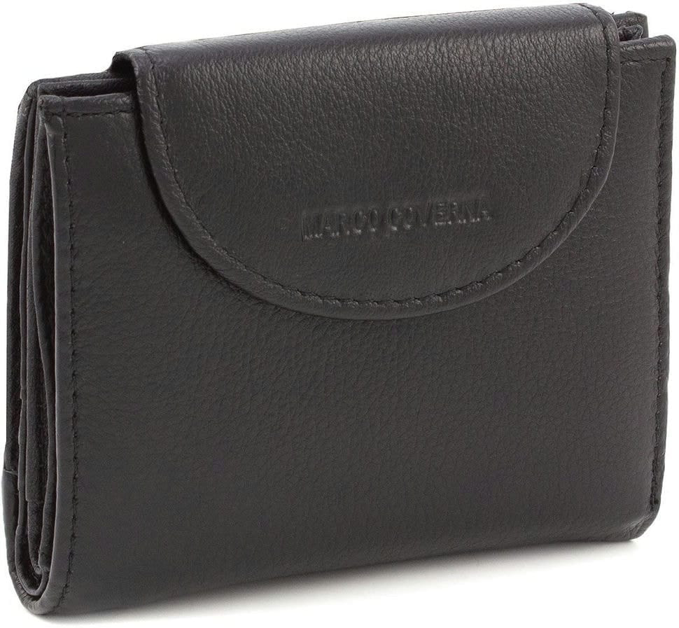 Жіночий шкіряний чорний гаманець Марко Коверна (18885) MC-2036-1