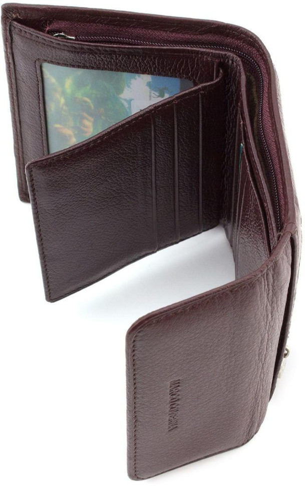 Women's Brown Leather Wallet Marco Coverna 2047A-8